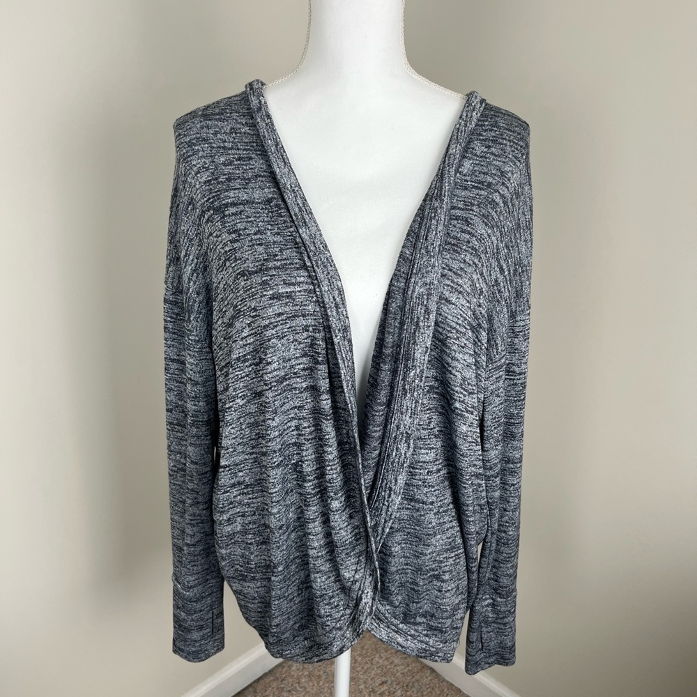 Athleta Women's Charcoal V-Neck Sweater